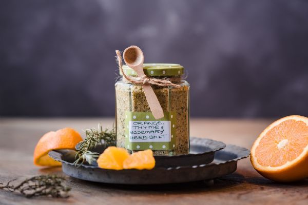 How to make Orange, Thyme and Rosemary Herb Salt | Rosie Makes Jam Recipes