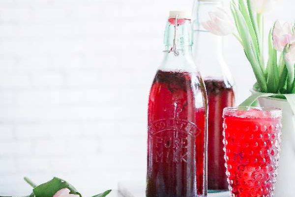 How to make Rhubarb & Raspberry Cordial | Rosie Makes Jam Recipes